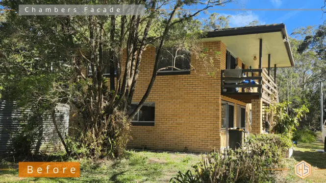 Before_renovation_two_storey_old_brick_house_with_untidy_landscaping